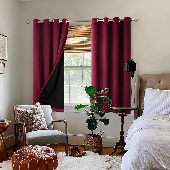 BGment Short 100% Blackout Curtains - Image 2