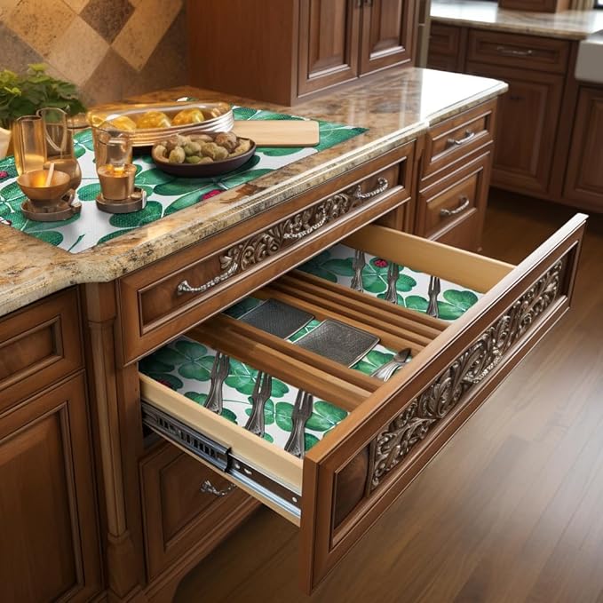 12" W x 120" L Floral Drawer and Shelf Liner - Image 9