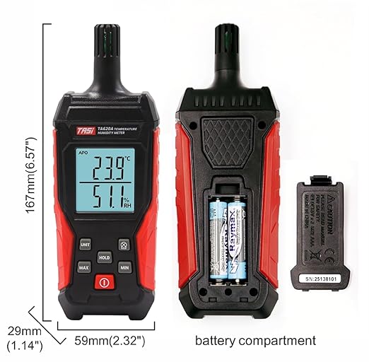 Handheld Hygrometer Temperature Humidity Meter, Digital Thermometer - Image 7