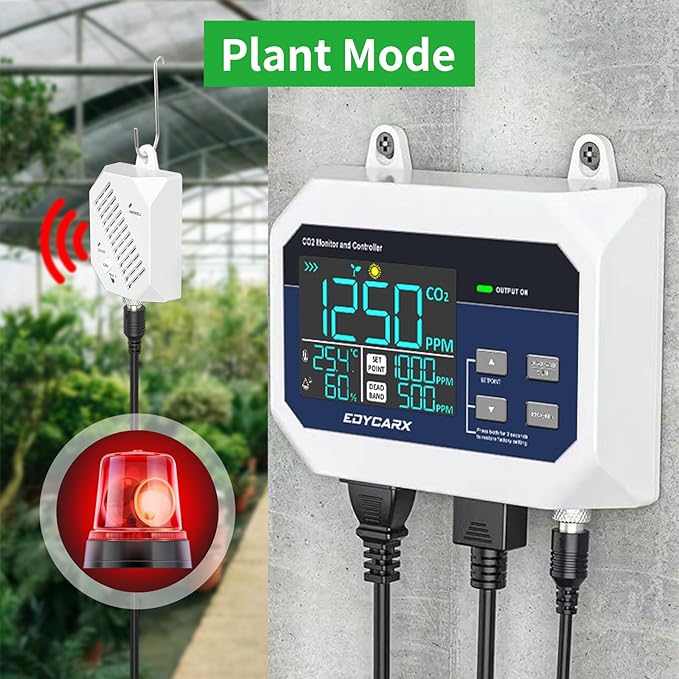 CO2 Controller with Temperature and Humidity Display Day and Night with Relay - Image 5