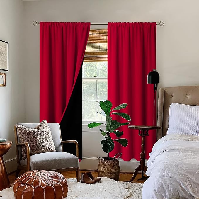 BGment Blackout Curtains for Living Room 72 Inch Long, Thermal Insulated - Image 2