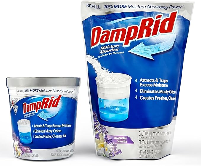 Damp Rid Refillable Moisture Absorber – Lavender Vanilla Humidity Absorber & by Ilios
