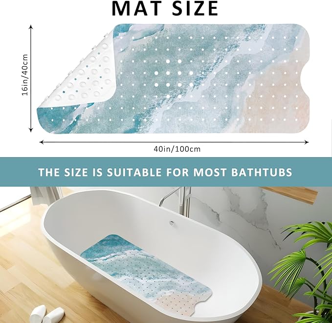 Beach Bathtub Mat Non Slip, Baby Bath Mat - Image 3