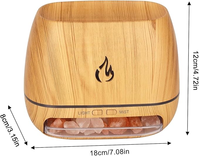 Ultrasonic Diffusers for Aromatherapy, Salt Rock Fragrance Oil Humidifier | - Image 5