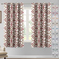 H.VERSAILTEX Blackout Curtains Printed Design 63 Inch Length 2 Panels Set by HVERSAILTEX
