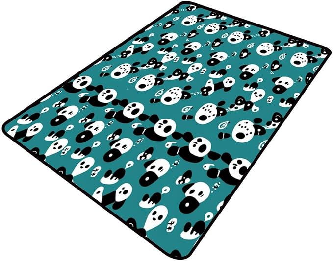 Carpet Cartoon Kawaii Panda by Snarena