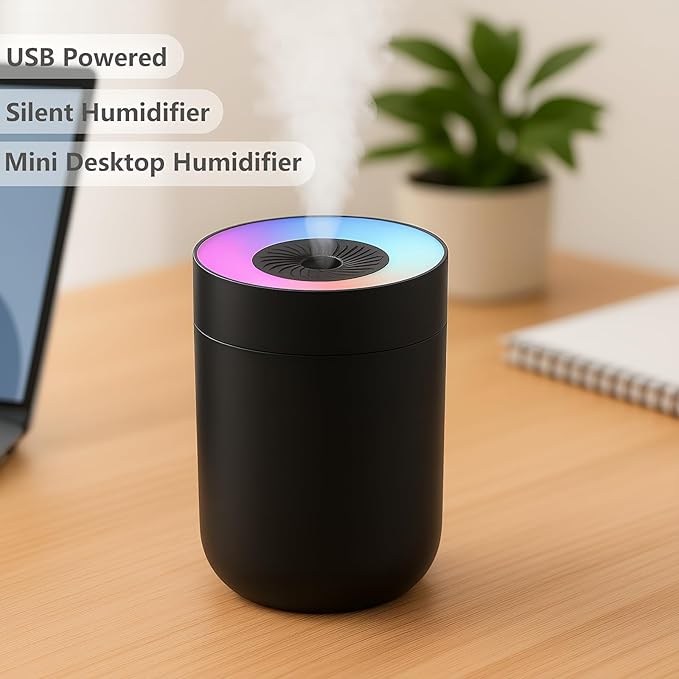 230ML Humidifier for Bedroom, Air Humidifier for Home, Plant Humidifiers Indoor - Image 2