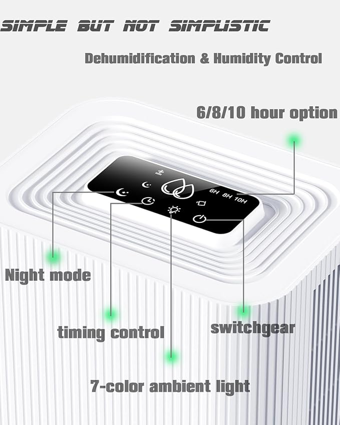 Portable Home Dehumidifier for Basements Bathroom Bedroom|91 OZ Tank|900 sq.ft - Image 9
