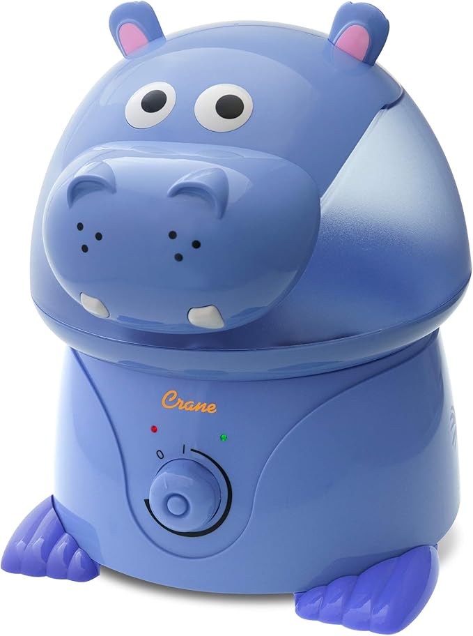 Crane Animal Humidifier for Kids Bedroom, 1 Gal. Cool Mist Humidifier by Crane