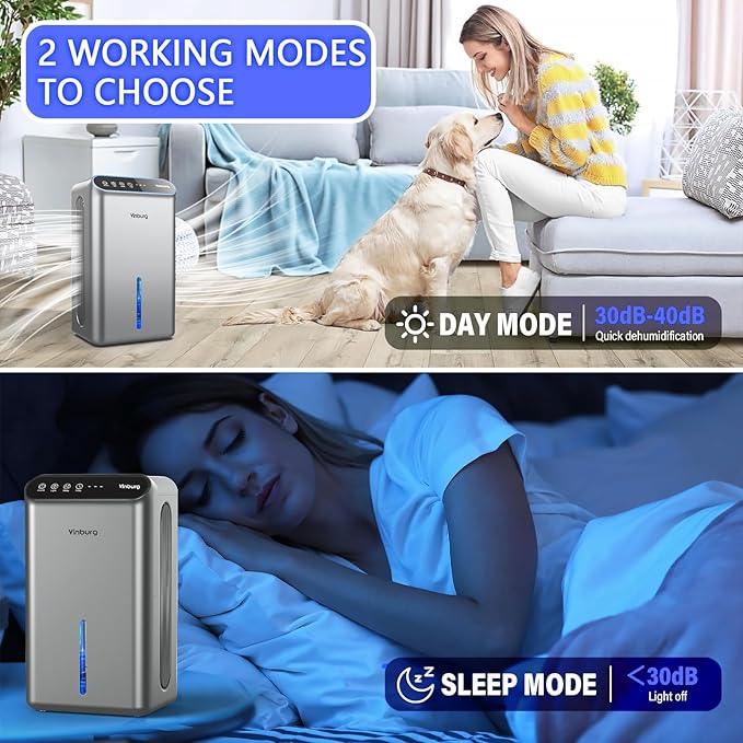 Dehumidifiers for Home Quiet Small Dehumidifier for Basement Bedroom Bathroom - Image 4