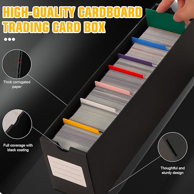 Trading Card Storage Box, Includes 18-600 CT Boxes & 60 Card Dividers, Trading - Image 6