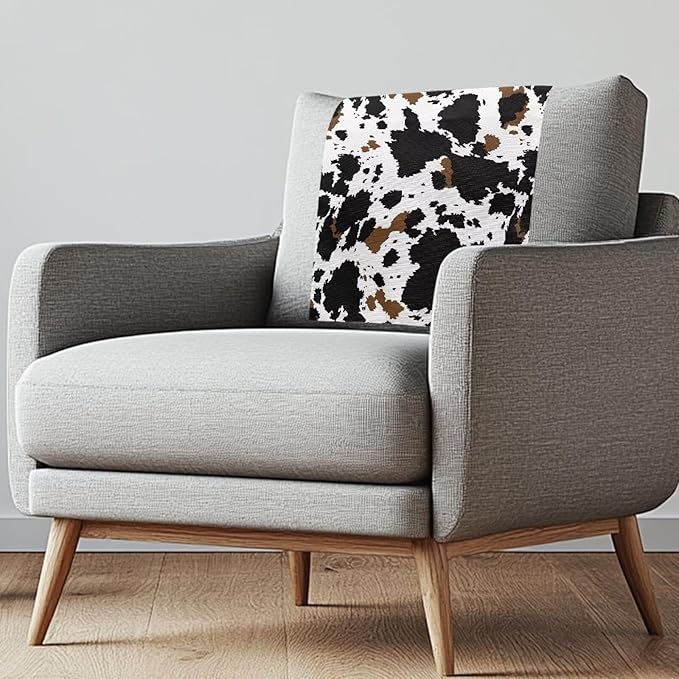 Cow Pattern Chair Headrest Covers Non-Slip Chair Slipcover by Unknown