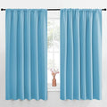 NICETOWN Blackout Curtains for Bedroom, Teal Blue, 1 Pair, 62 by 63-inch by NICETOWN