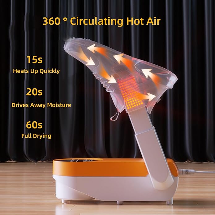 Aottop 160W Shoe Dryer for Boots & Shoes, 4 Drying Modes, 100-400 Minutes Timer - Image 2