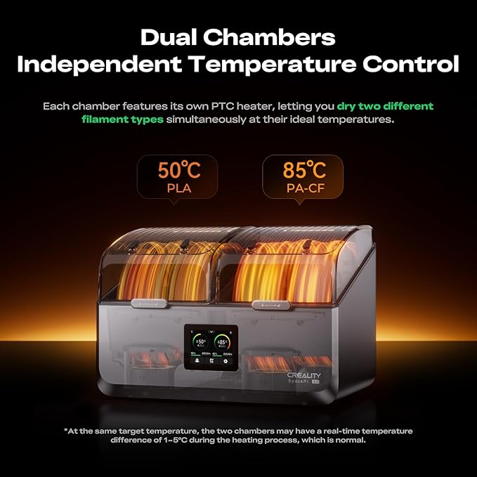 Creality Space Pi X4 Filament Dryer Box, New Upgrade 4-Spool 3D Printer - Image 4