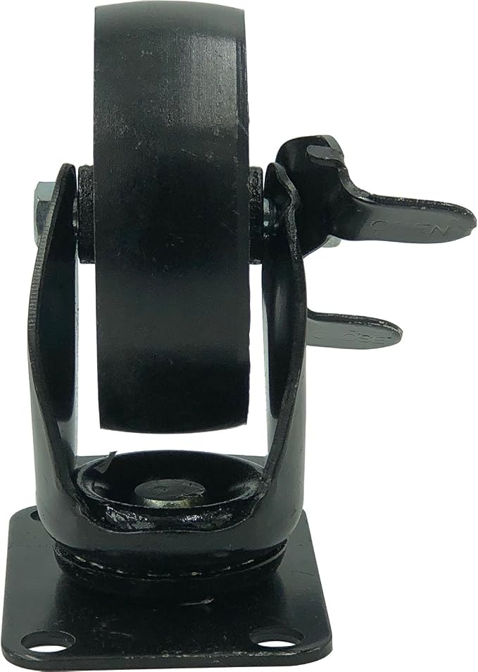 FactorDuty Set of 4 Metal Swivel Plate Caster Wheels, 3.5" Combo - Image 5