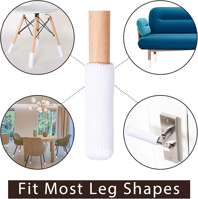 Hazeland High Elastic Knitted Chair Leg Protectors - Image 4