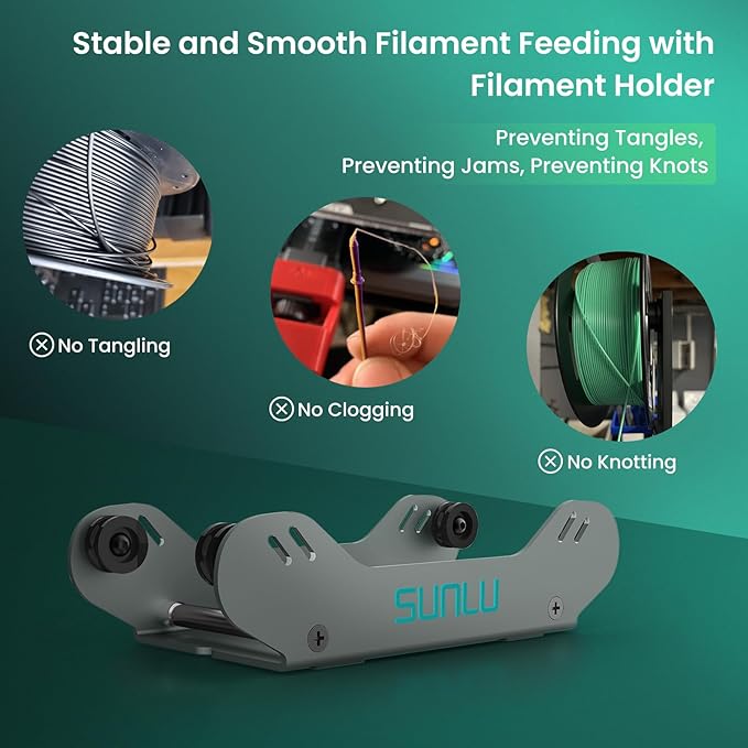 SUNLU 3D Printer Filament Holder, Precision Adjustable 3D Filament Mount Rack - Image 7