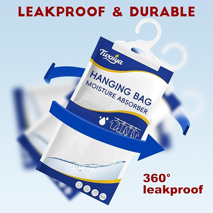 Moisture Absorbers 20 Pack, Hanging Closet Dehumidifier Bags, Moisture - Image 4