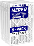 Filter King 12x20x4 Air Filter Dust & Allergy Control AC Furnace Filters by FilterKing