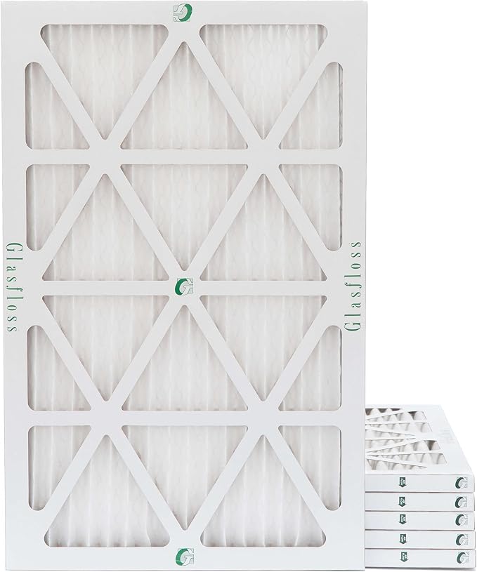 Glasfloss 10x24x1 MERV 13 AC & Furnace Air Filters. Box of 6. Actual Size: by Glasfloss