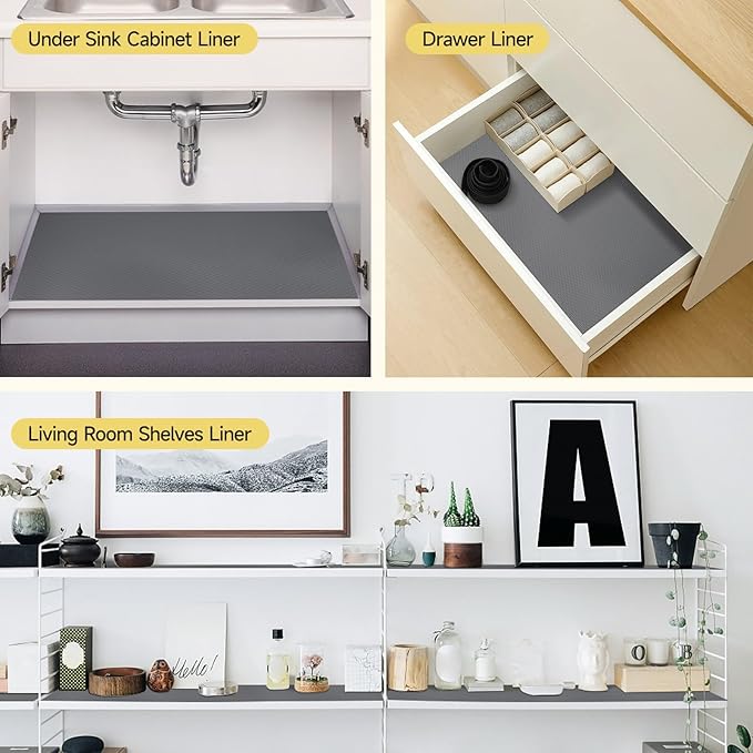 WochiTV Adhesive Shelf Liner 17.5 X 240 Inches Peel and Stick Kitchen Liner - Image 8