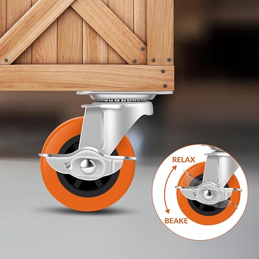 Caster Wheels, 1.5 Inch Casters Set of 16, Heavy Duty Caster - Image 3
