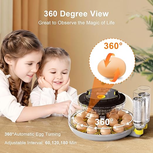 Incubator for Hatching Eggs-18 Egg Capacity, Automatic Egg Turner, Temperature - Image 4