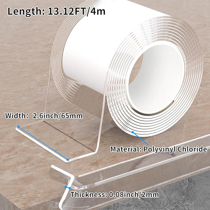 13.12 FT Edge Corner Protector Baby Proofing, Soft Clear Furniture Table Corner - Image 2