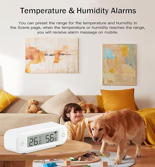 WiFi Thermometer Hygrometer: Smart Temperature Humidity Sensor, Indoor Room - Image 3