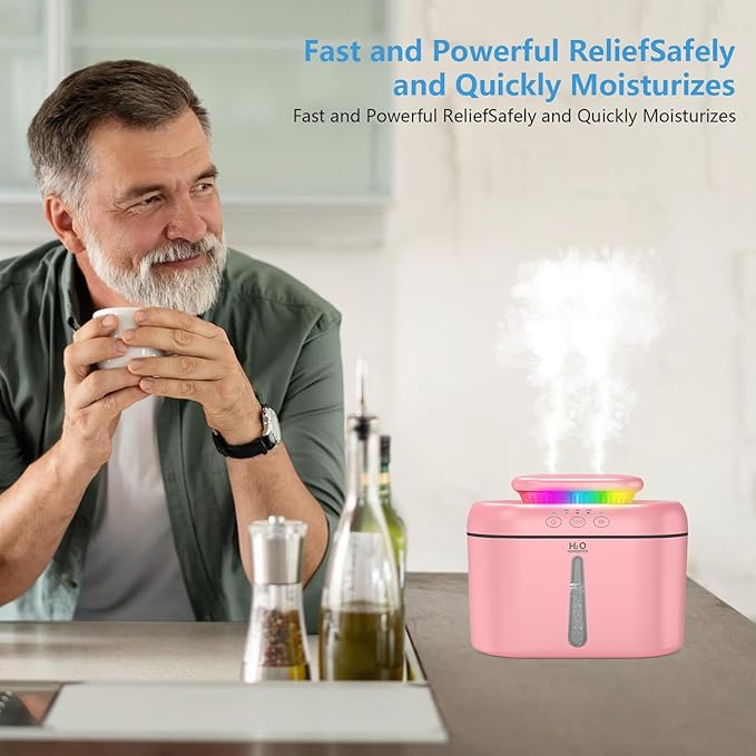 SZO Humidifiers for Bedroom, 2.5L Capacity, Auto Shut-Off, 16 dB Quiet - Image 4