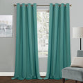MYSKY HOME Blackout Curtains for Living Room Teal Curtains for Sliding Door by MYSKYHOME