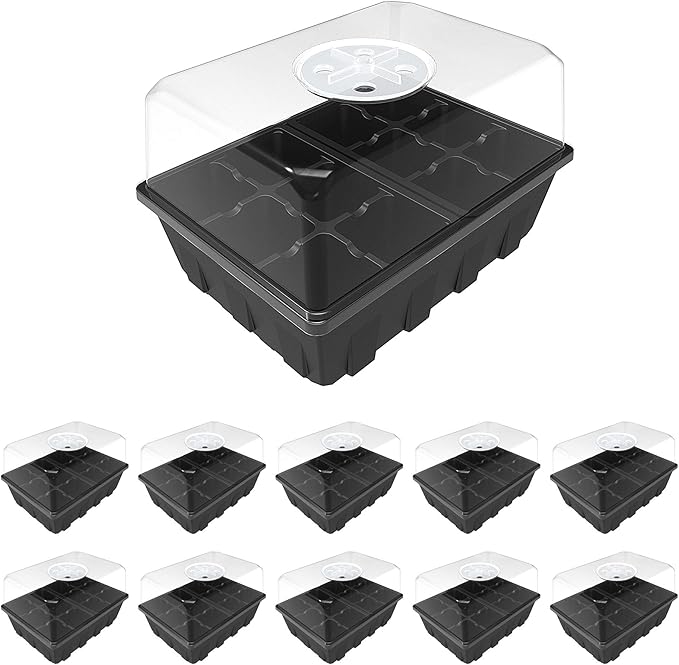 Gardzen 10 Pack Seed Starting Tray, Plant Germination Trays, Seed Starter Kit by Gardzen