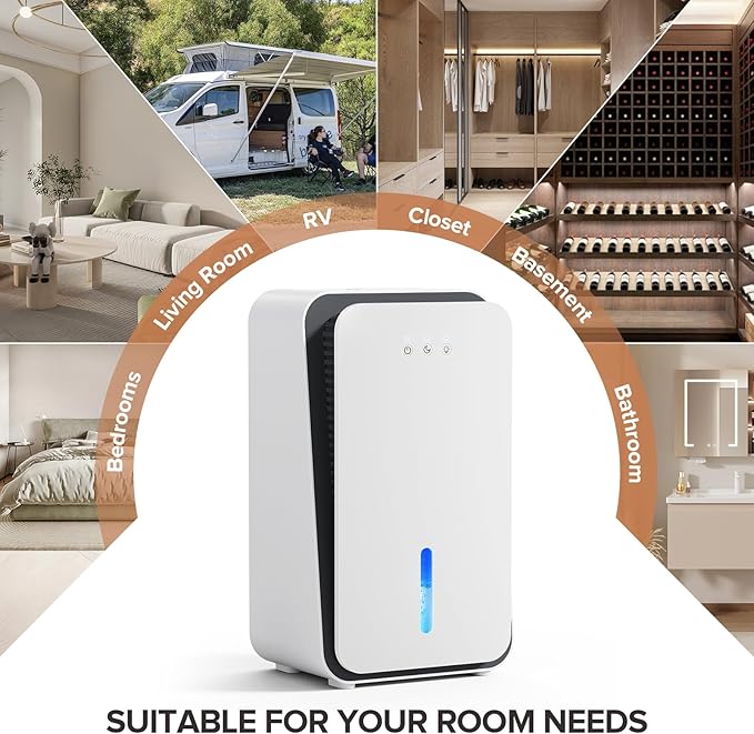 Dehumidifier for Home, 1000 sq.ft Dehumidifier for Basement Bathroom Bedroom - Image 9