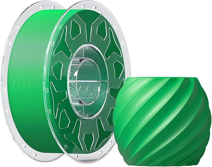 Creality PLA Filament 1.75mm Green, 3D Printer Filament 1kg Spool, High by CREALITYFALCONLASERENGRAVER