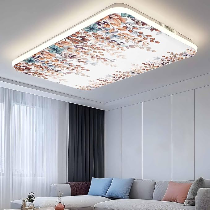 2 Pack Fluorescent Light Cover for Classroom Ceiling Light, Fall Orange - Image 9
