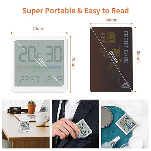 NOKLEAD 2-Pack Indoor Thermometer Hygrometer - Image 3
