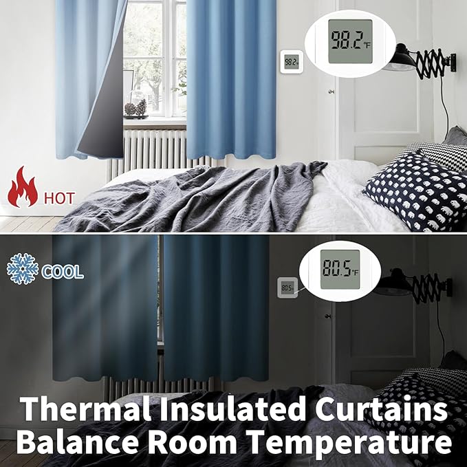 BGment Thermal Insulated 100% Blackout Curtains - Image 4