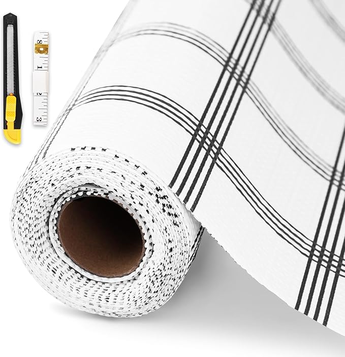 Drawer and Shelf Liner for Kitchen Cabinet, Non-Adhesive Cabinet Liner 12in x by GTJ