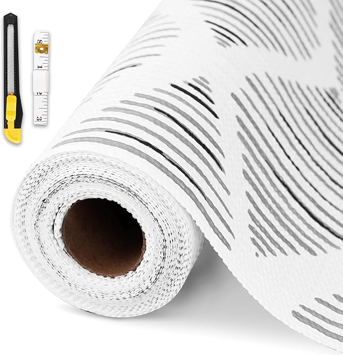 Drawer and Shelf Liner for Kitchen Cabinet, Non-Adhesive Cabinet Liner 18in x by GTJ
