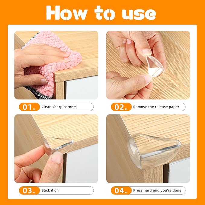 16 Pack Clear Corner Protectors - Image 6