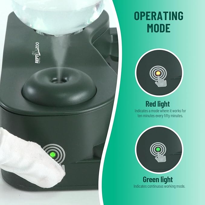 REPTI ZOO Water Feeder and Fogger, 2 in 1 Reptile Humidifier - Image 2