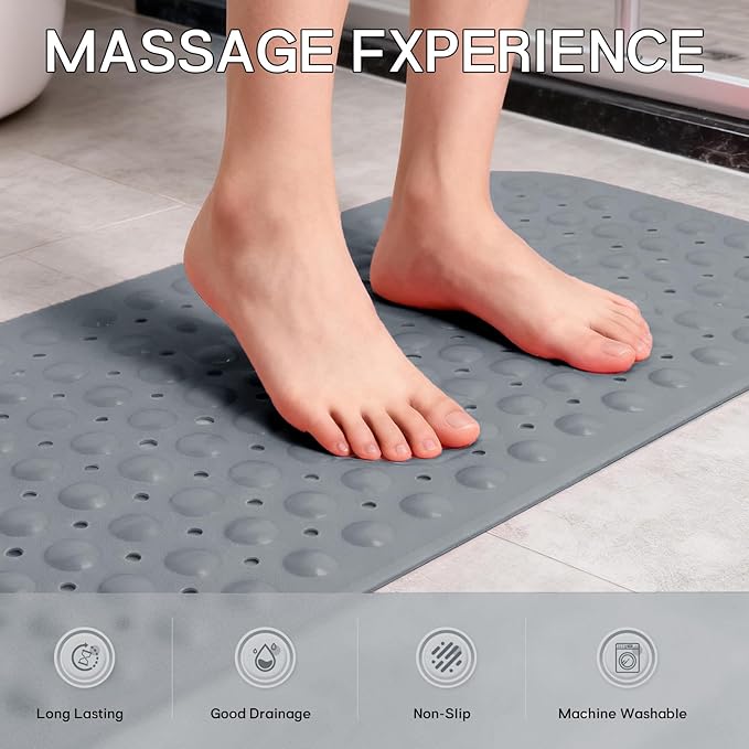 Anti-Slip Bathtub Shower mat, 39.3×15.7 inch（Approximately 100 × 40cm） Soft - Image 5