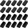 METALLIXITY Rectangle End Caps 24Pcs, Plastic Rectangle Tube Inserts Threaded by METALLIXITY
