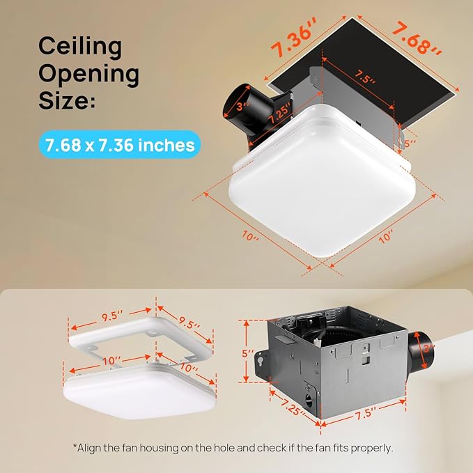 Consciot Bathroom Exhaust Fan - Image 2