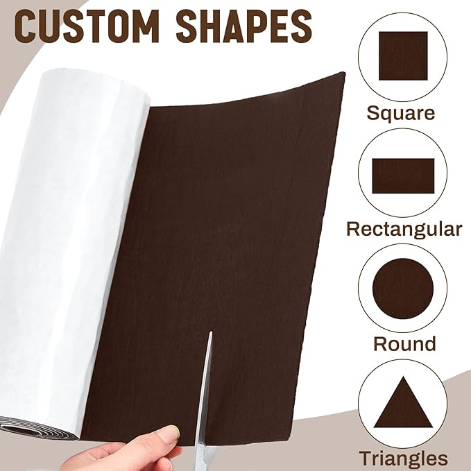 Large Felt Furniture Pads 12 x 60 Inch Non Slip Self Adhesive Heavy Duty - Image 4