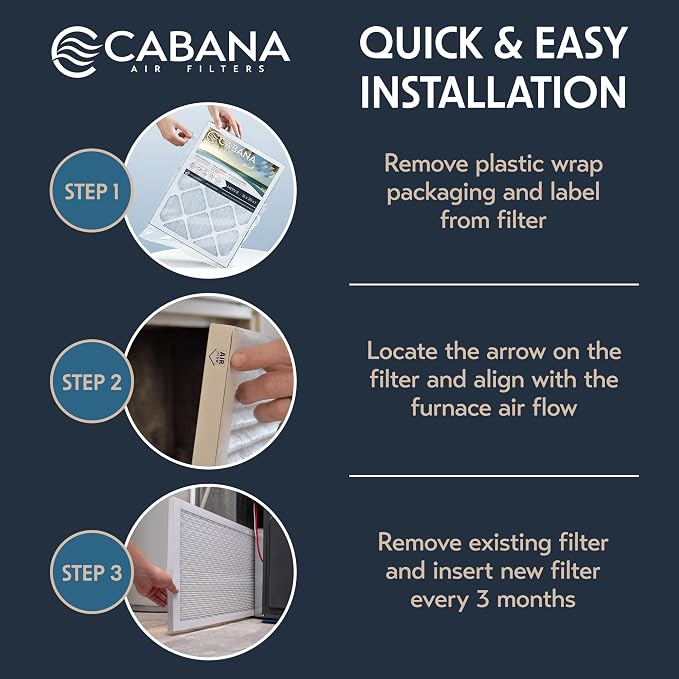 Cabana Filters 6-Pack 14x30x1 MERV 11 AC Furnace Air Filter - Image 3