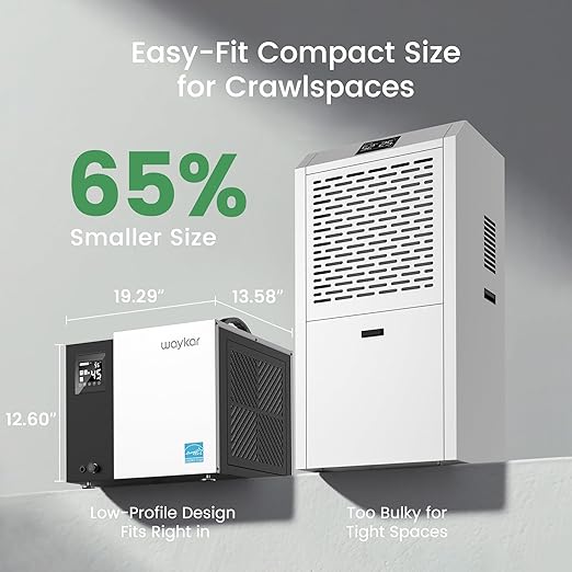 Waykar 70 Pint Energy Star Crawl Space Dehumidifier - Image 9
