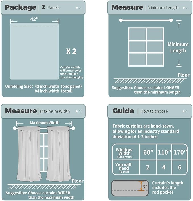 BGment Blackout Curtains for Bedroom, Full Room Darkening Thermal Insulated - Image 6