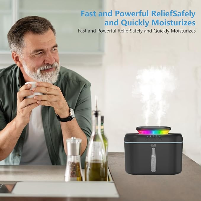 SZO Humidifiers for Bedroom, 2.5L Capacity, Auto Shut-Off, 16 dB Quiet - Image 4